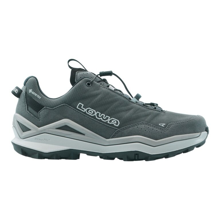 Lowa Wanderschuhe Maddox Pro Low GTX SL (Fast-Hiking, Textil/Synthetik, wasserdicht) grau Herren