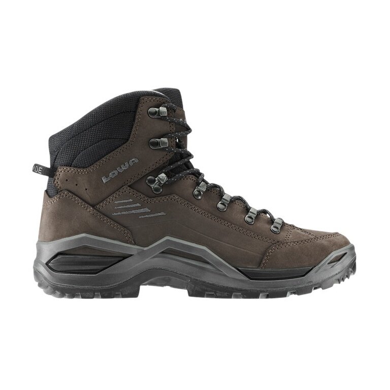 Lowa Wanderschuhe Renegade EVO LL Mid (All-Terrain, Nubukleder) dunkelbraun/schwarz Herren
