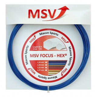 Besaitung mit Tennissaite MSV Focus Hex dunkelblau