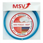 Besaitung mit Tennissaite MSV Focus Hex hellblau