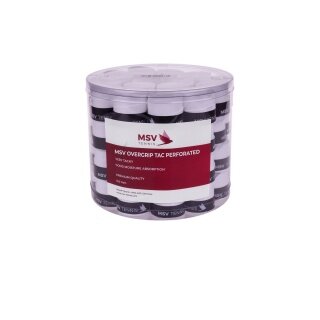 MSV Overgrip Tac Perforated 0.6mm (Schweissabsorption/Haltbarkeit) weiss 60er Dose
