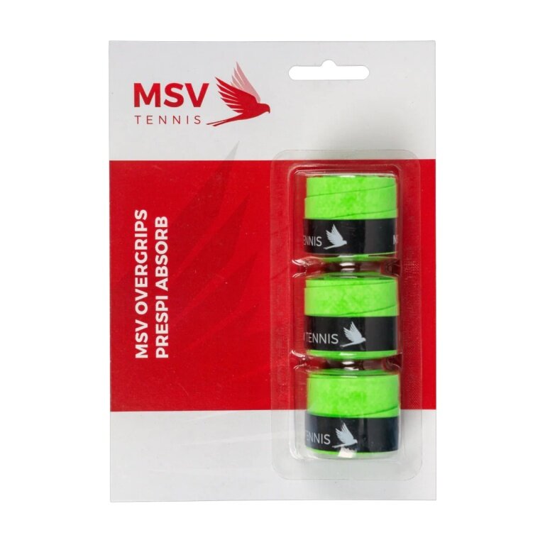 MSV Overgrip Prespi Absorb 0.6mm (Schweissabsorption/Komfort) grün 3er