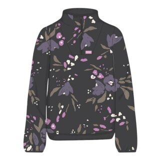 Maloja Fleecepullover MeltinaM (Half Zip, atmungsaktiv) schwarz/blume Damen