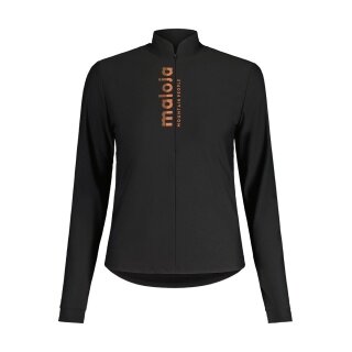 Maloja Langarmshirt WaldkrautM Midlayer Full Zip - hohe Bewegungsfreiheit - schwarz Damen