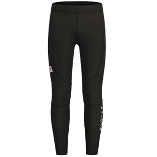 Maloja Laufhose Winter-Tights BergellM Thermal (wärmeisolierung, hohe Bewegungsfreiheit) lang schwarz Herren