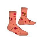 Maloja Tagessocke Crew KimballM Blume (Baumwollmix) orange/blossom Damen - 1 Paar