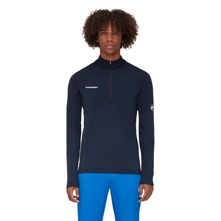 Mammut Fleecepullover Aenergy Half Zip Pull (Midlayer, Polartec Power Grid Fleece) nachtblau Herren