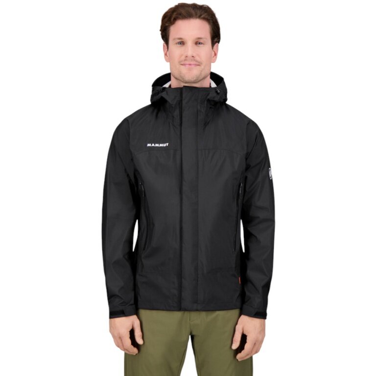 Mammut Hardshell-Wanderjacke Microlayer 2.0 HS Hooded (2.5-Lagen, atmungsaktiv) schwarz Herren