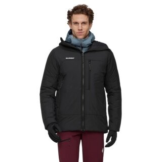 Mammut Isolations-Winterjacke Rime Pro Belay Insulated Hooded (Bergsteigen, warm) schwarz Herren