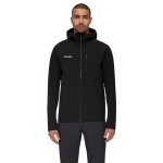 Mammut Softshell-Wanderjacke Ultimate Comfort SO Hooded (4‑Wege-Stretch, winddicht) schwarz Herren