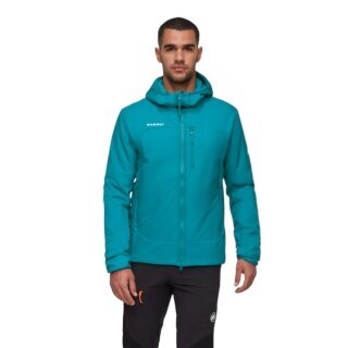 Mammut Wander-Isolationsjacke Rime IN Hooded (leicht, optimale Wärmeleistung) tealblau Herren