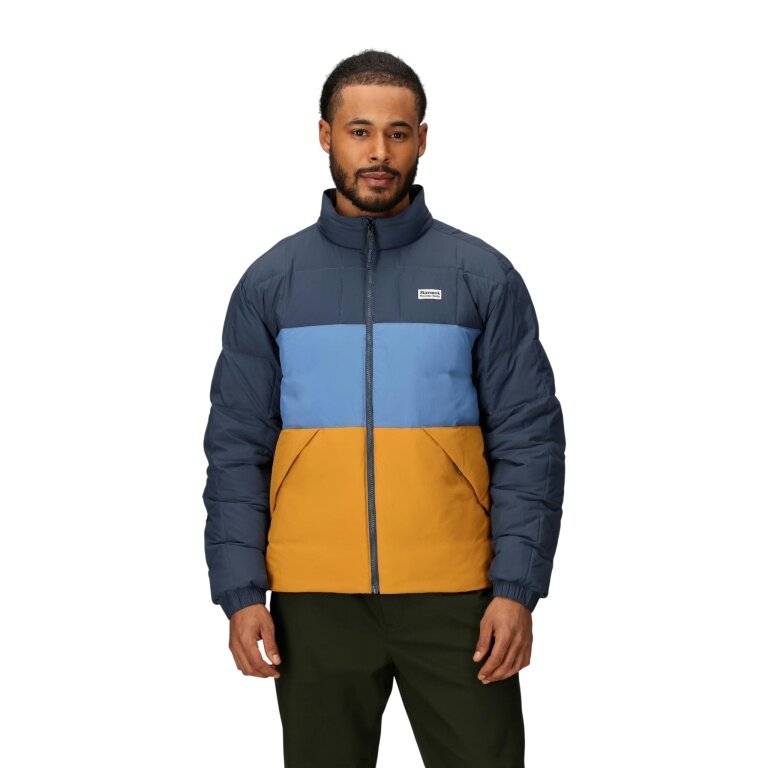 Marmot Winter-Daunenjacke Ares (wärmend dank Daunenfüllung, leichtes Gewebe) blau/honeygelb Herren