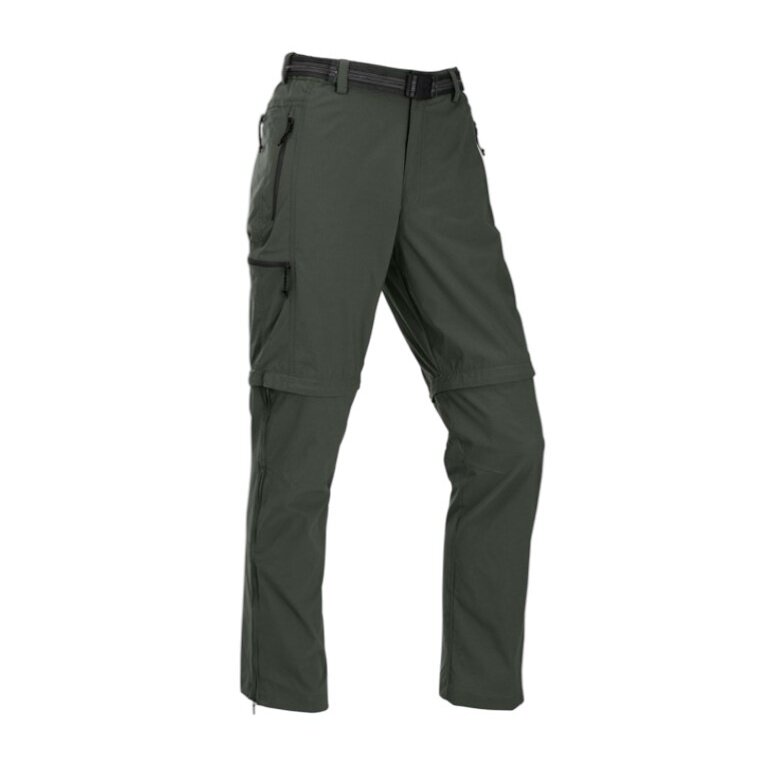 Maul Wander-Trekkinghose Quebec XT T-Zipp-Off (lange Hose und Bermudas in einem) dunkelgrün Herren