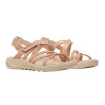 Merrell Sandale Harbor Backstrap (Vollnarbenleder) hellbraun/beige Damen