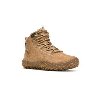 Merrell Sneaker Wrapt Mid WP (Minimal-Laufschuhe, Leder, wasserdicht) tobaccobraun Damen
