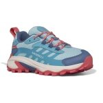 Merrell Wanderschuhe Moab Speed 2 Low Waterproof (All-Terrain, wasserdicht) türkisblau/coral Mädchen