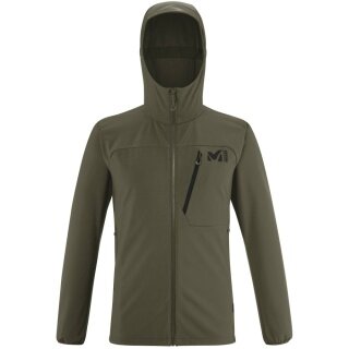 Millet Softshelljacke Magma Shield Hoodie (angenehmes Tragegefühl) khakigrün Herren