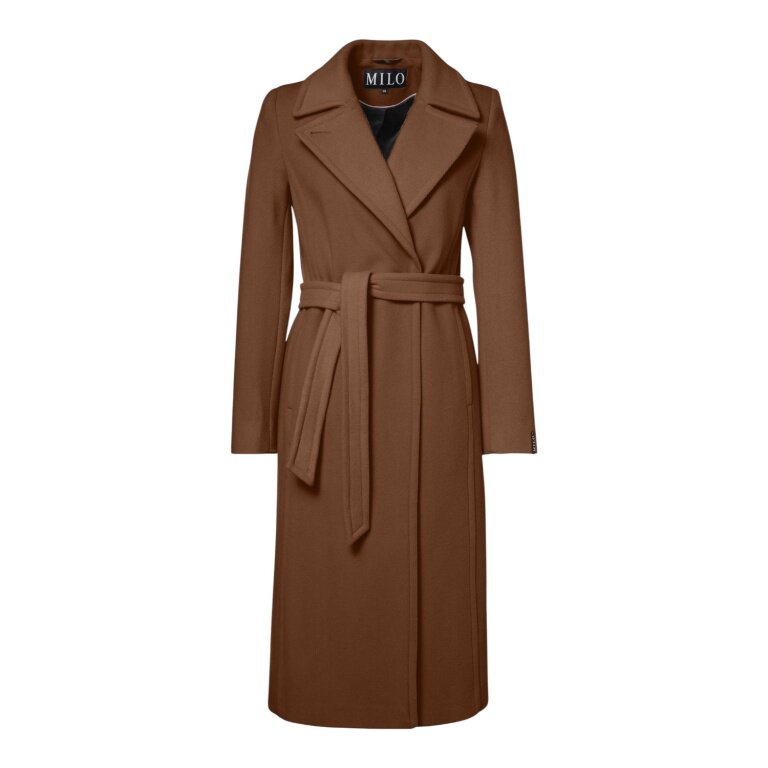 Milo Wintermantel Wanda (Wollmischung) 2026 cognac braun Damen