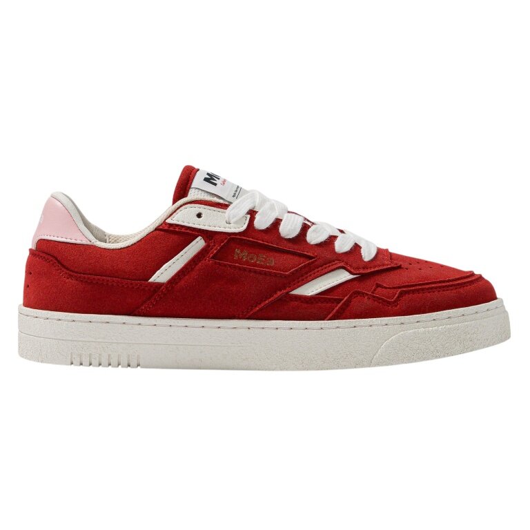 MoEa Sneaker Gen9 - Apple Red&Pink Suede - rot/weiss