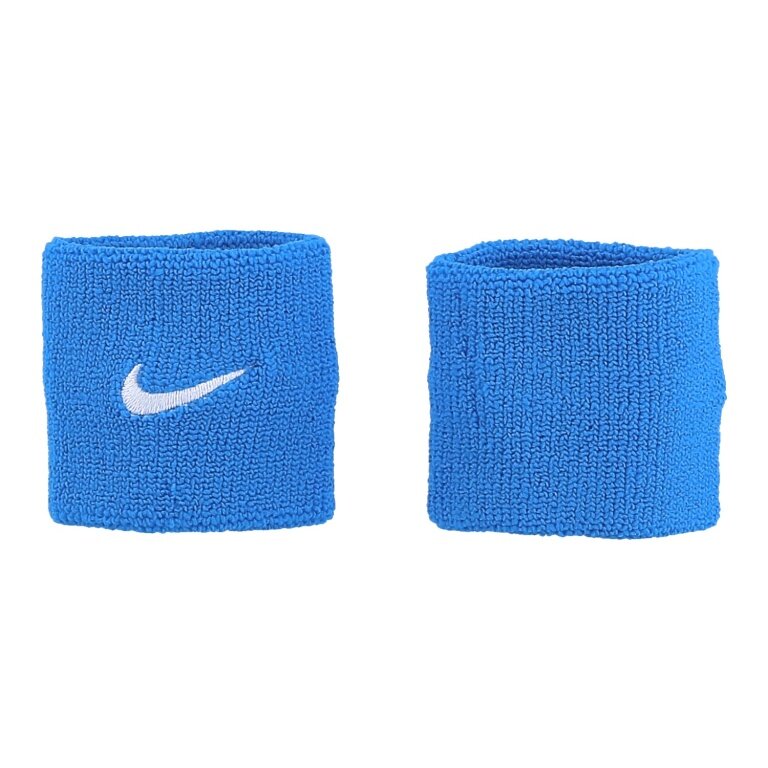 Nike Schweissband Tennis Premier Single Handgelenk 2026 blau/weiss - 2 Stück