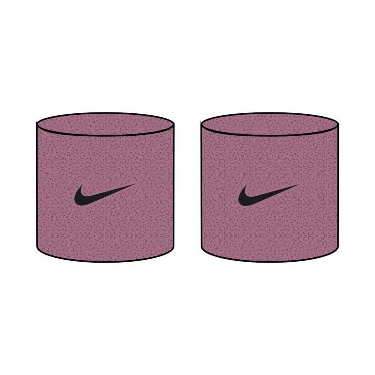 Nike Schweissband Swoosh Classic (Baumwollmix) 2026 pink/violett - 2 Stück