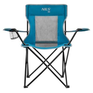 Nils Camp Campingstuhl NC3302 (Nutzergewicht max. 110 kg) grau/blau