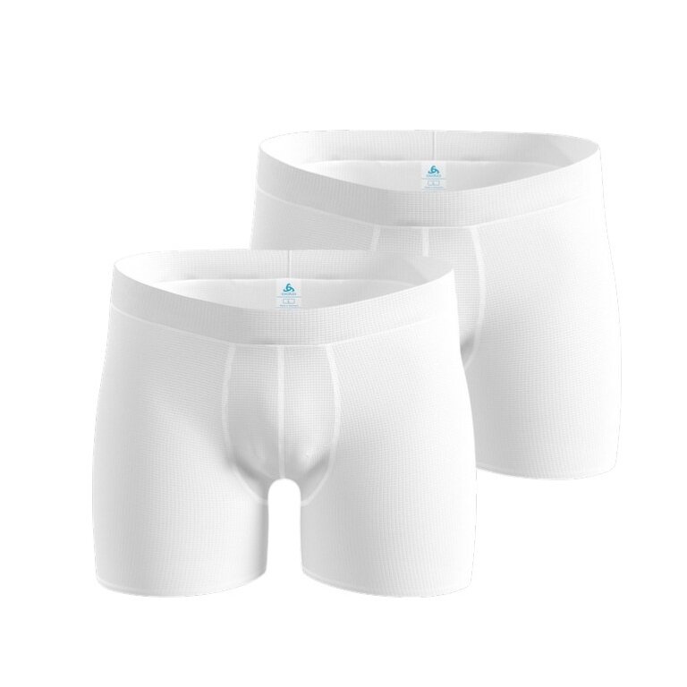Odlo Unterwäsche Boxershort Active Light (leicht, atmungsaktiv) weiss Herren - 2er Pack