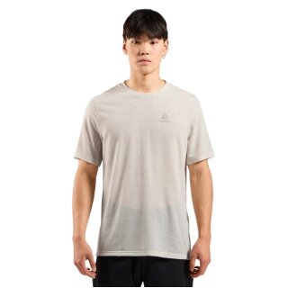 Odlo Sport-Freizeit Tshirt Essential Linencool (leicht, atmungsaktiv) melange beige Herren