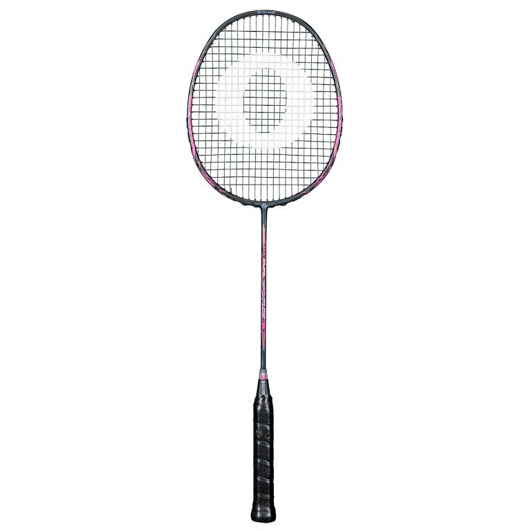 OLIVER Badmintonschläger Dual Tec Flow (84g/kopflastig/flexibel) 2025 schwarz/pink - besaitet -
