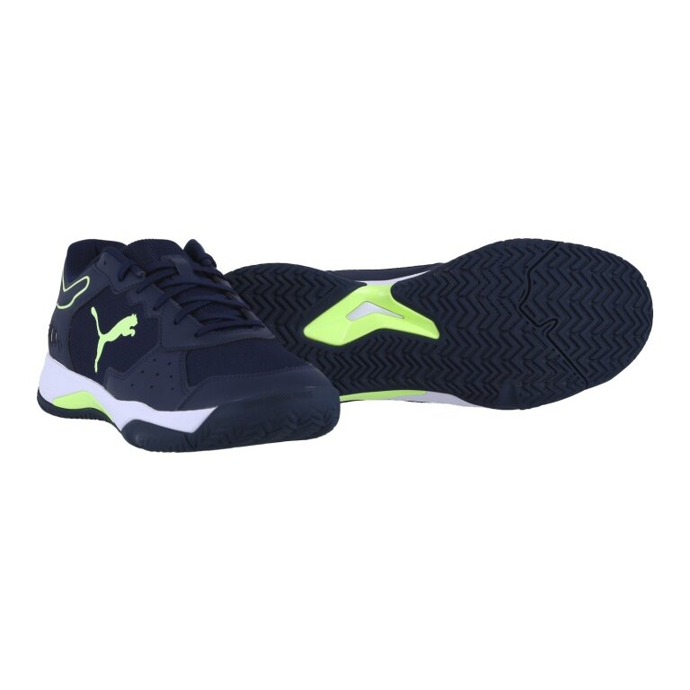 Puma Tennisschuhe Solarsmash RCT Allcourt navyblau/lime Herren