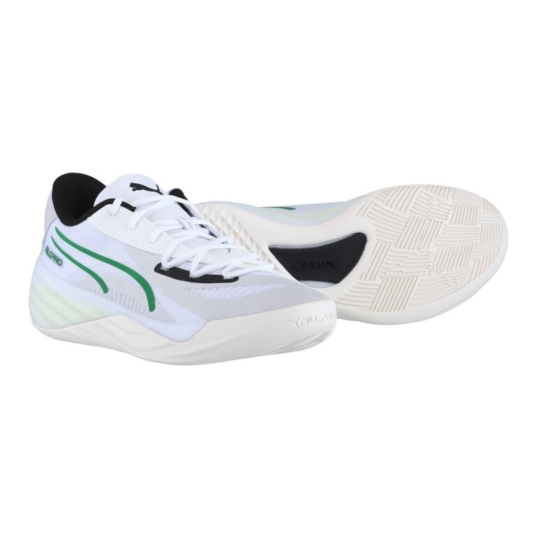 Puma Hallen-Indoorschuhe All-Pro Nitro weiss/grau Herren