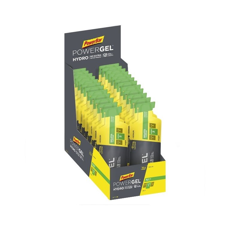 PowerBar PowerGel Hydro (flüssiges konzentriertes Kohlenhydratgel) Mojito - 24x67ml Box
