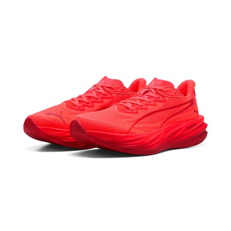 Puma Laufschuhe Deviate Pure Nitro (Dämpfung) rot Herren