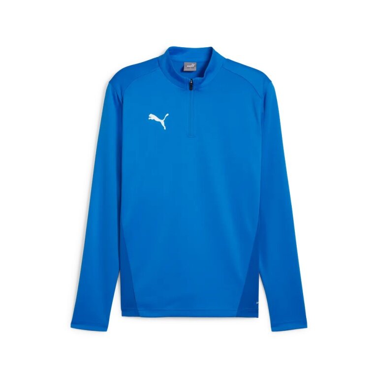 Puma Sport-Langarmshirt teamGOAL Training 1/4 Zip Top royalblau Herren