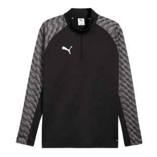 Puma Sport-Langarmshirt teamLIGA26 Training 1/4 Zip Top (100% rec. Polyester, atmungsaktiv) schwarz Herren