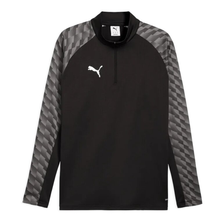 Puma Sport-Langarmshirt teamLIGA26 Training 1/4 Zip Top (100% rec. Polyester, atmungsaktiv) schwarz Herren