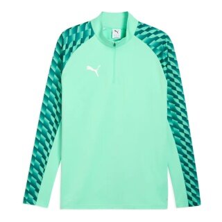 Puma Sport-Langarmshirt teamLIGA26 Training 1/4 Zip Top (100% rec. Polyester, atmungsaktiv) mintgrün Herren
