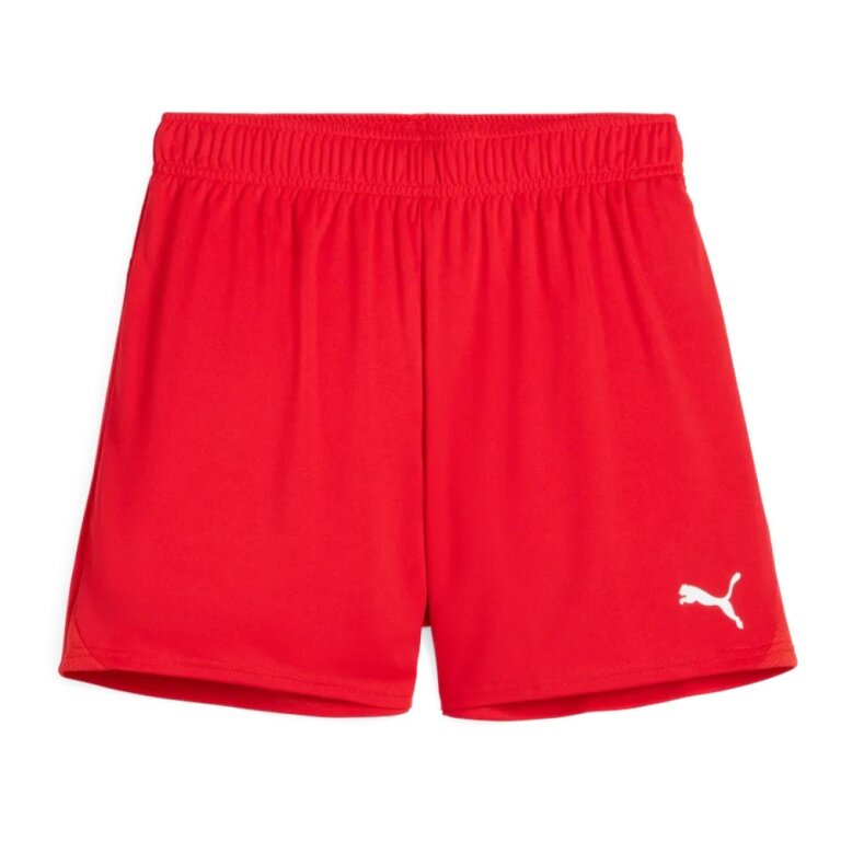 Puma Sporthose teamGOAL Shorts (100% rec. Polyester) kurz rot Damen