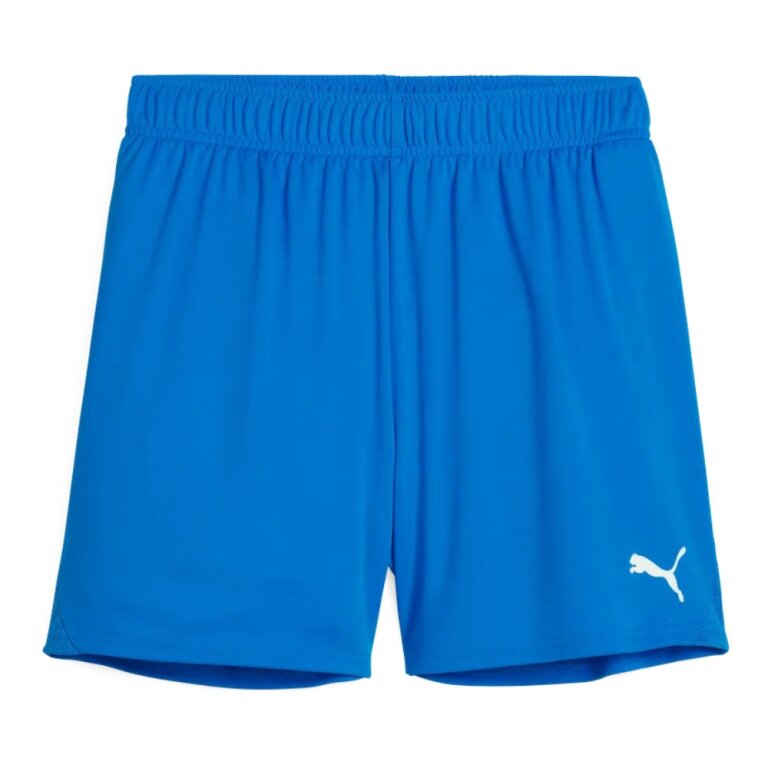Puma Sporthose teamGOAL Shorts (100% rec. Polyester) kurz blau Damen