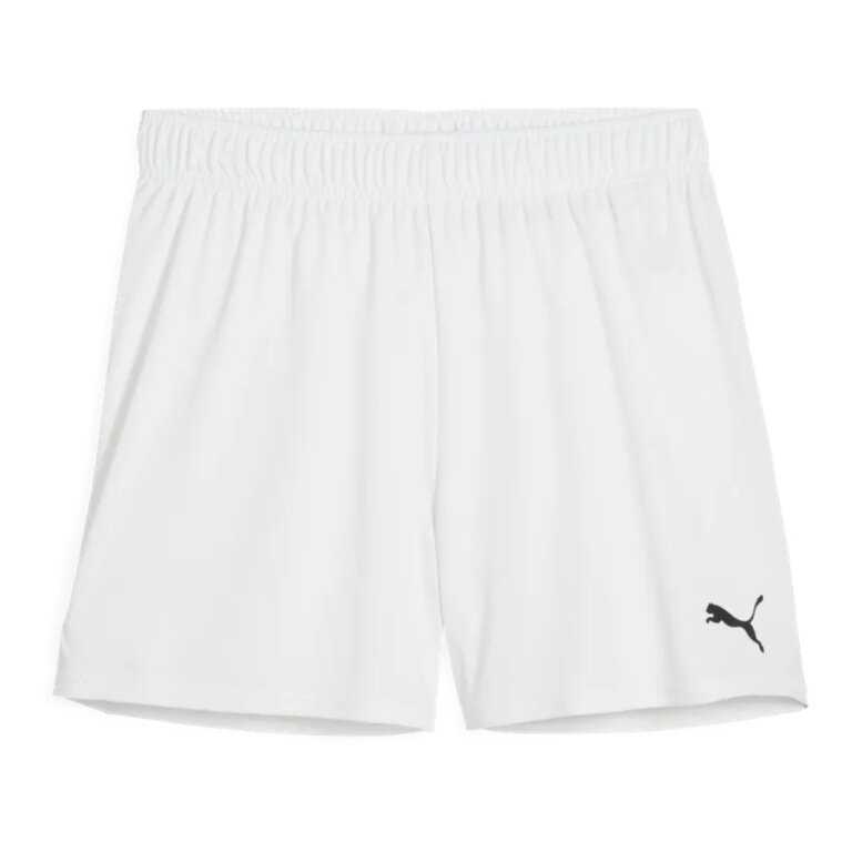 Puma Sporthose teamGOAL Shorts (100% rec. Polyester) kurz weiss Damen