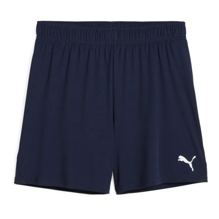 Puma Sporthose teamGOAL Shorts (100% rec. Polyester) kurz navyblau Damen
