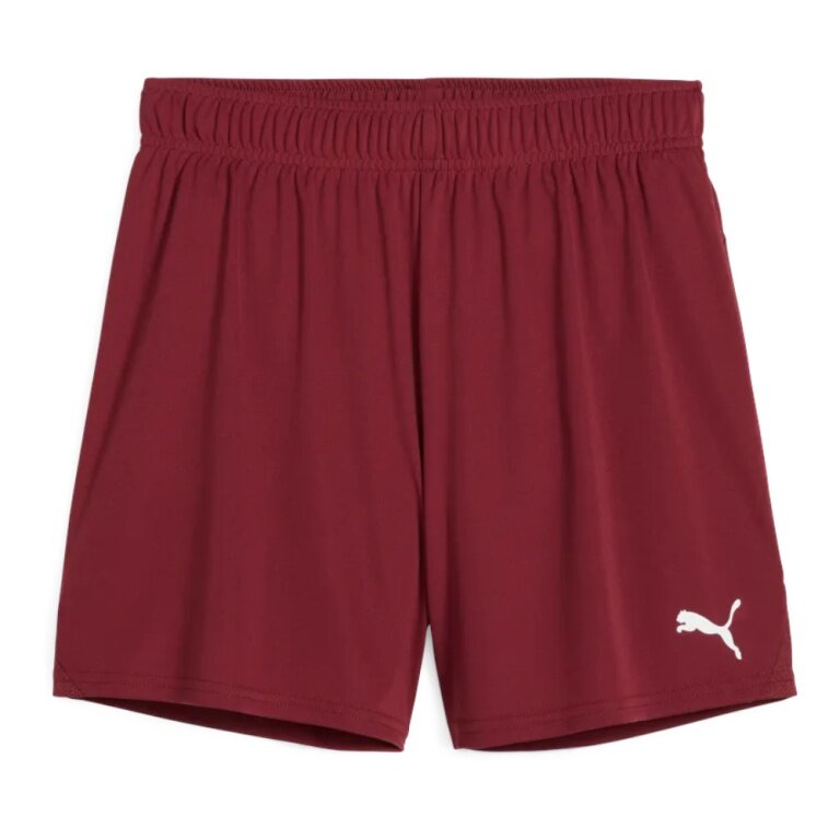 Puma Sporthose teamGOAL Shorts (100% rec. Polyester) kurz bordeauxrot Damen
