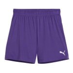 Puma Sporthose teamGOAL Shorts (100% rec. Polyester) kurz violett Damen