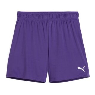Puma Sporthose teamGOAL Shorts (100% rec. Polyester) kurz violett Damen
