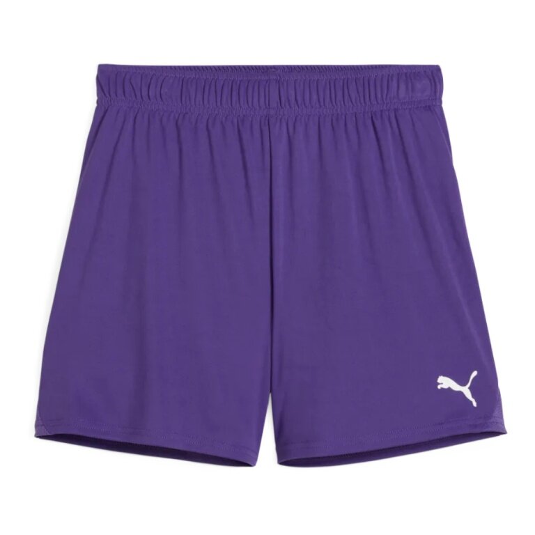 Puma Sporthose teamGOAL Shorts (100% rec. Polyester) kurz violett Damen