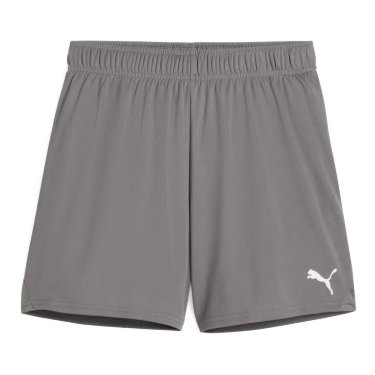 Puma Sporthose teamGOAL Shorts (100% rec. Polyester) kurz grau Damen