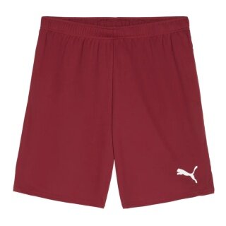 Puma Sporthose teamGOAL Shorts (100% rec. Polyester) kurz bordeauxrot Herren