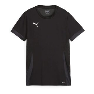 Puma Trainings-Shirt teamGOAL Matchday Jersey (100% rec. Polyester) kurzarm schwarz Damen
