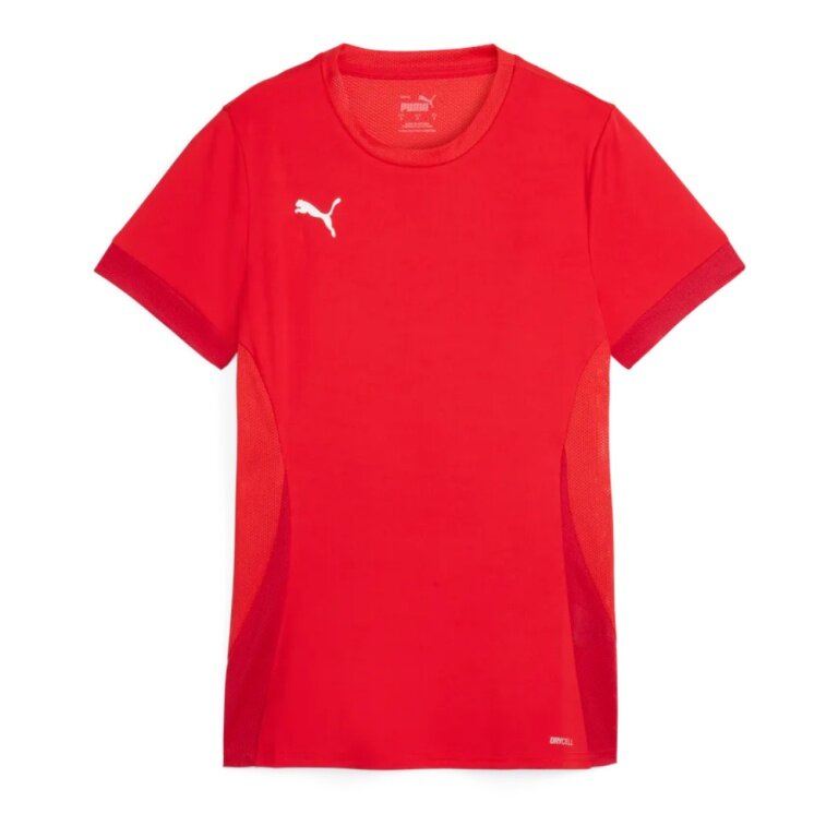 Puma Trainings-Shirt teamGOAL Matchday Jersey (100% rec. Polyester) kurzarm rot Damen
