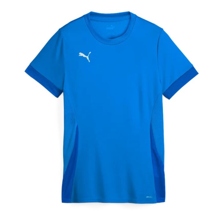 Puma Trainings-Shirt teamGOAL Matchday Jersey (100% rec. Polyester) kurzarm blau Damen